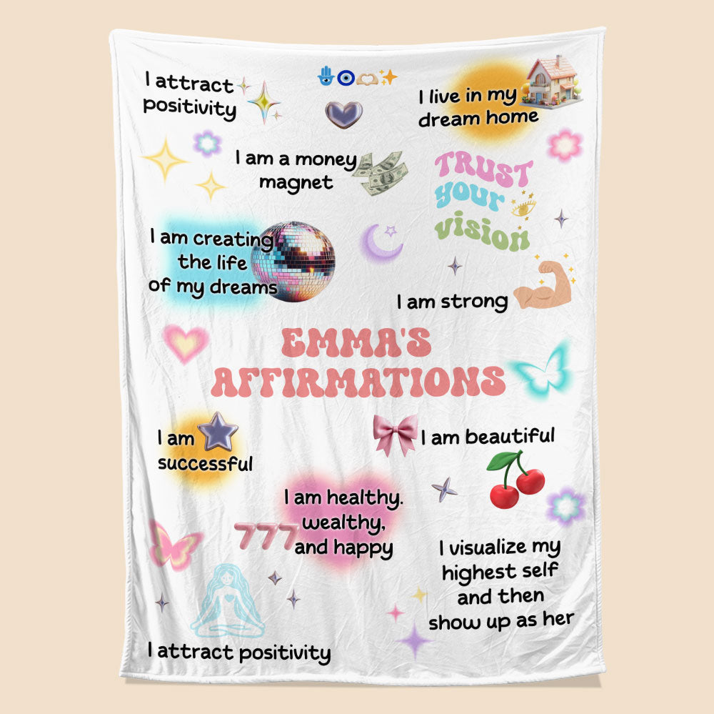 My Affirmations Blanket - Gift For Daughter, Granddaughter