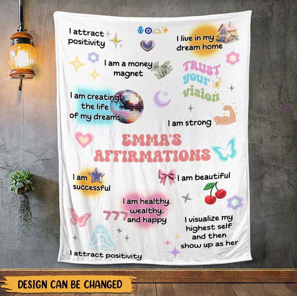 My Affirmations Blanket - Gift For Daughter, Granddaughter