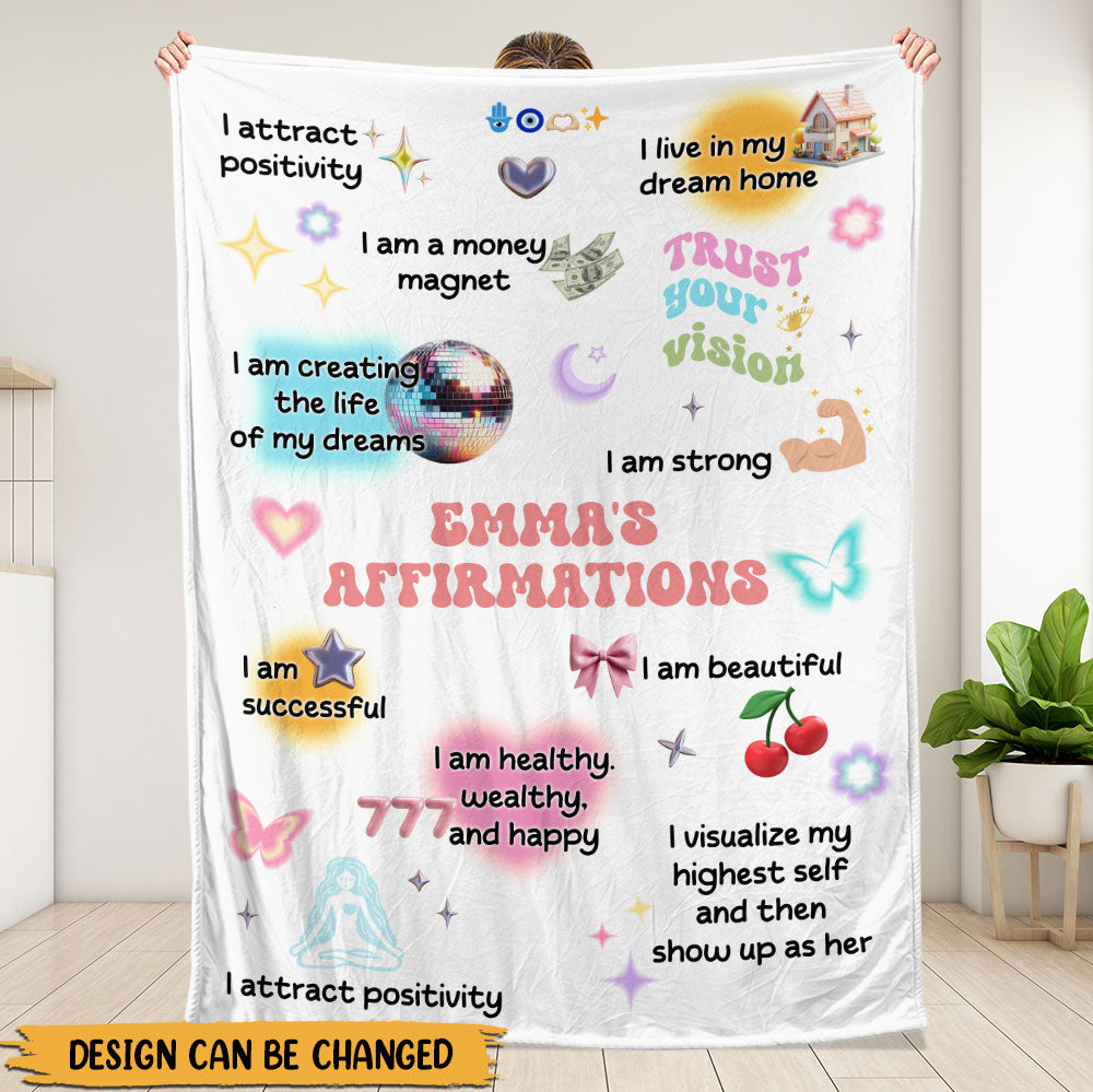 My Affirmations Blanket - Gift For Daughter, Granddaughter