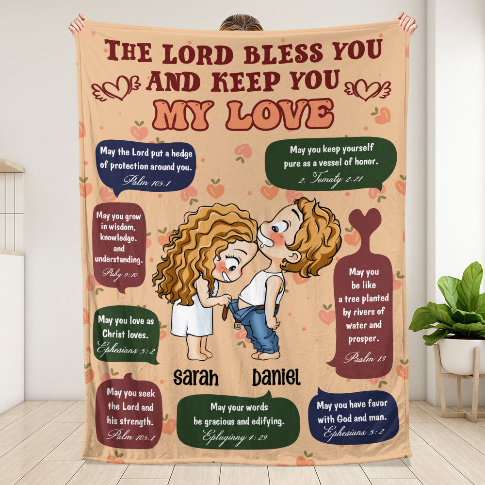 The Lord Bless You My Love Blanket - Personalized Blanket