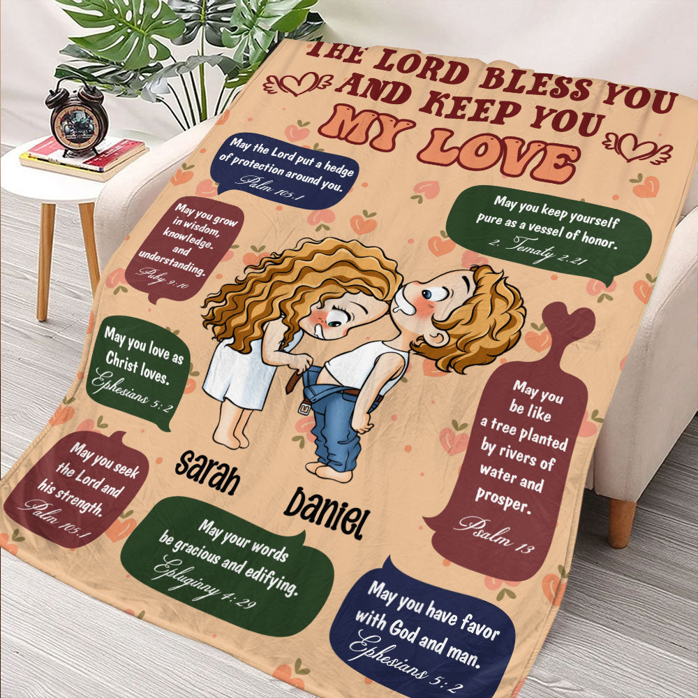 The Lord Bless You My Love Blanket - Personalized Blanket