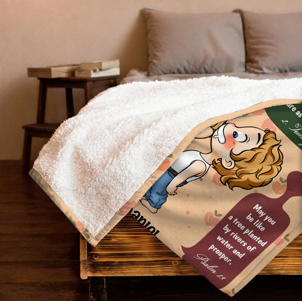 The Lord Bless You My Love Blanket - Personalized Blanket