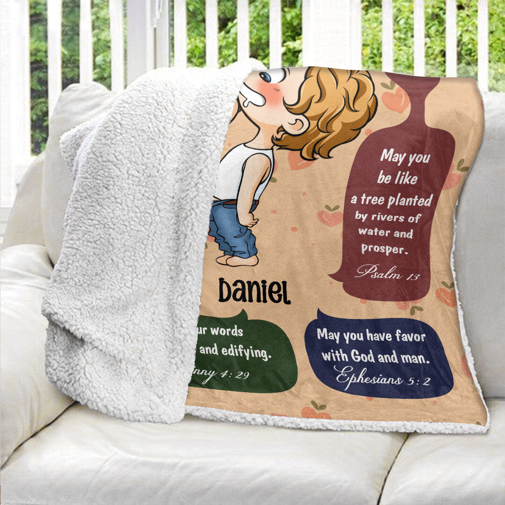 The Lord Bless You My Love Blanket - Personalized Blanket