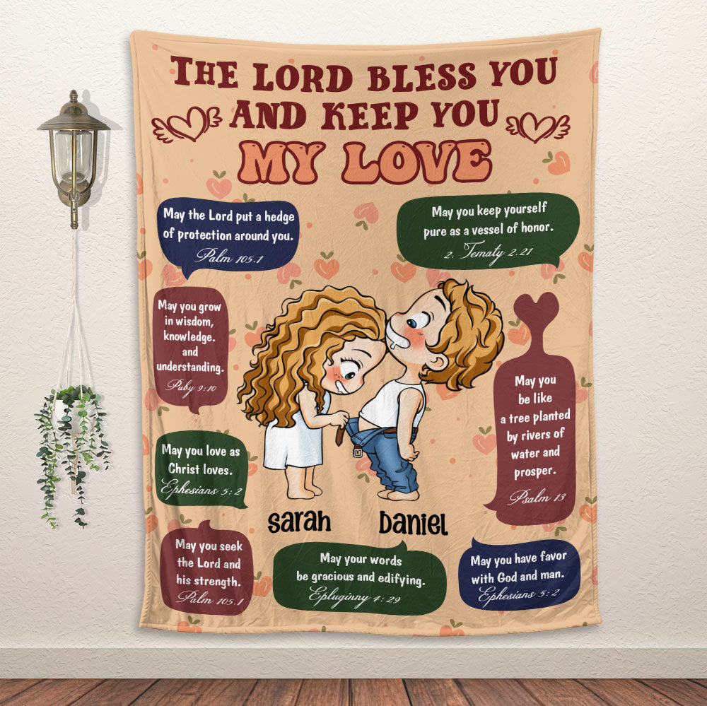 The Lord Bless You My Love Blanket - Personalized Blanket