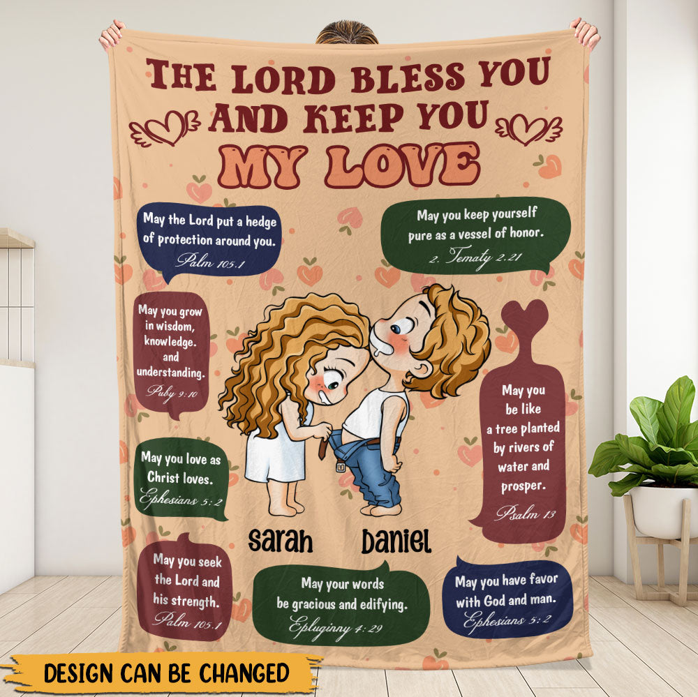The Lord Bless You My Love Blanket - Personalized Blanket