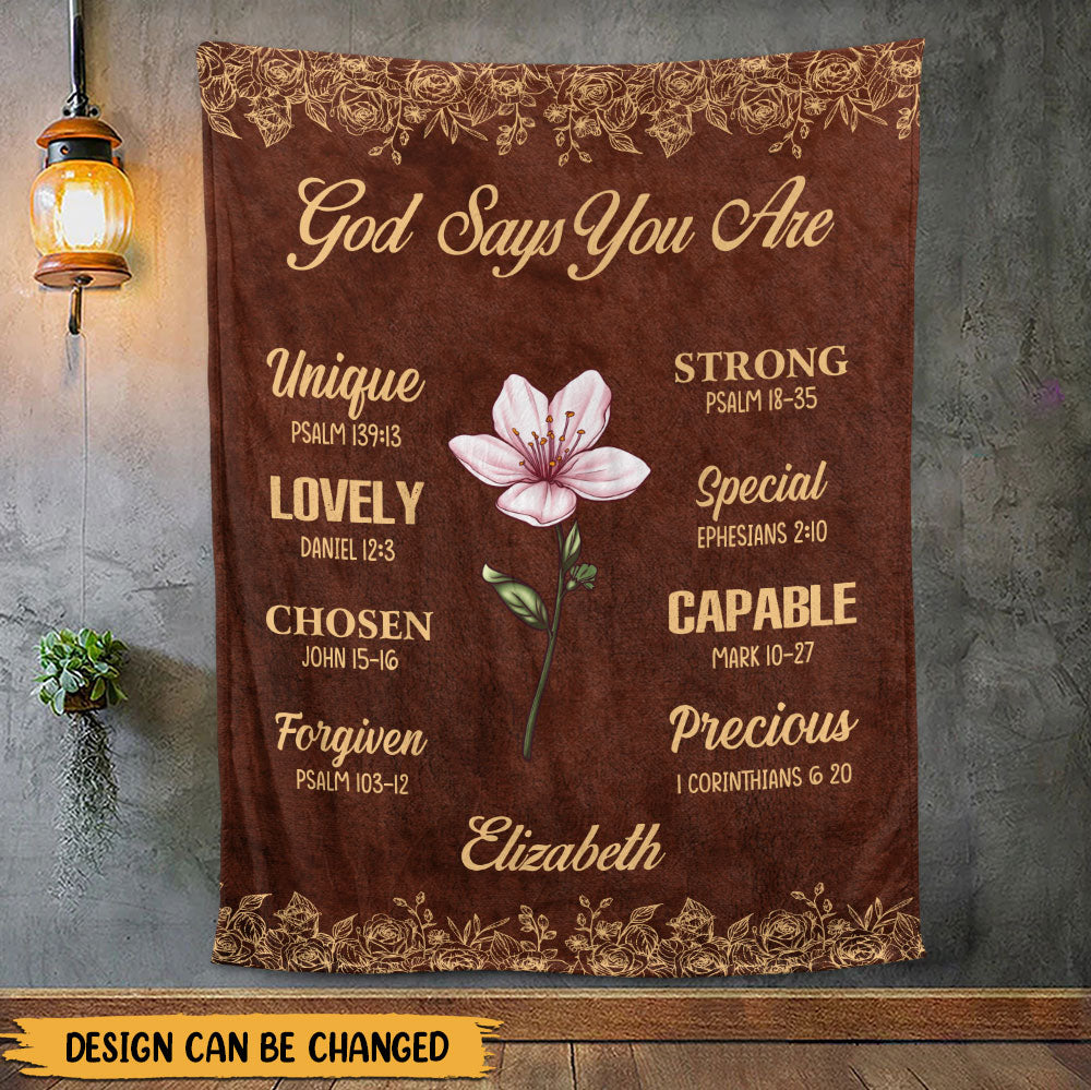 God Says Blanket - Personalized Blanket