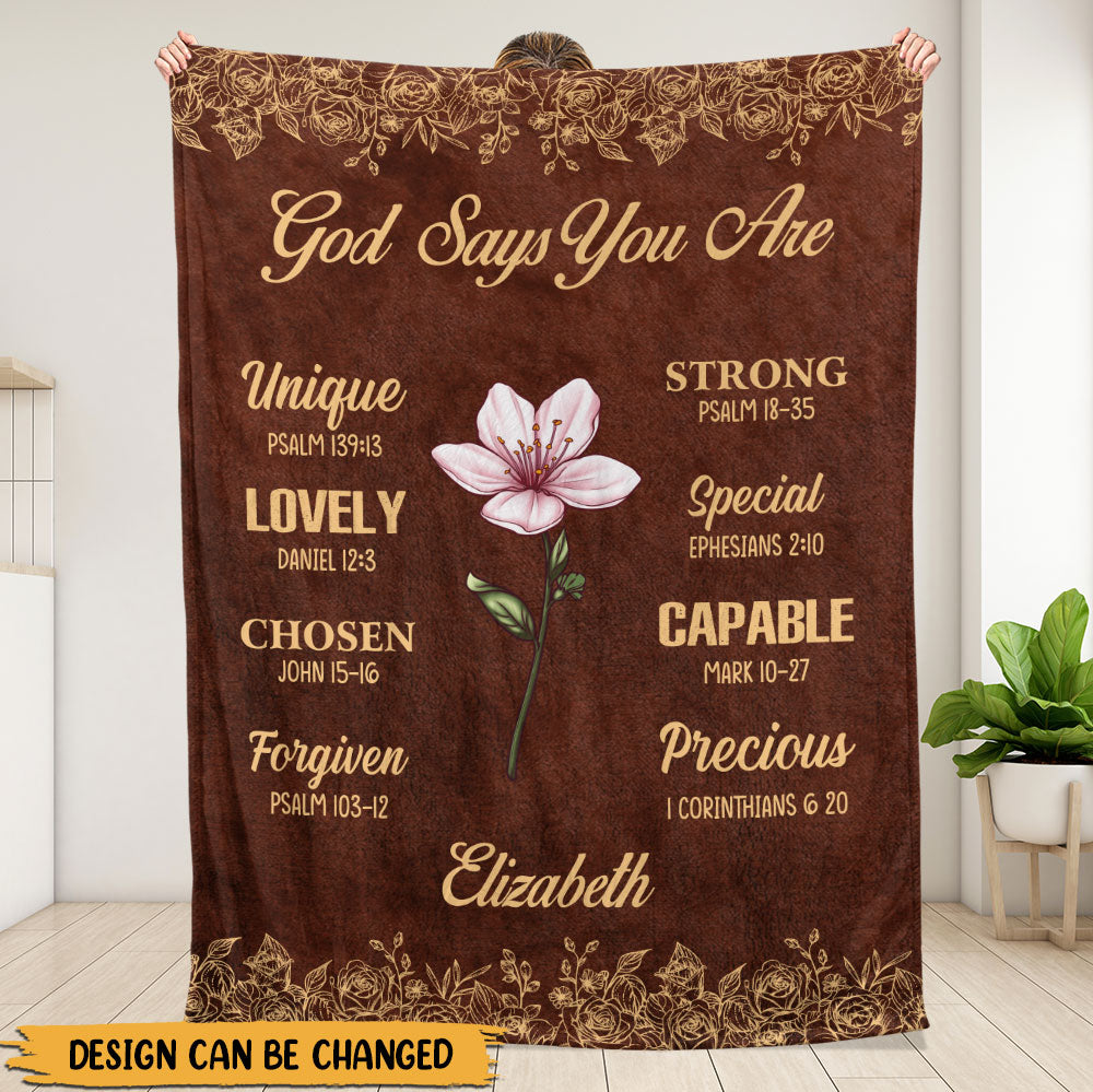 God Says Blanket - Personalized Blanket