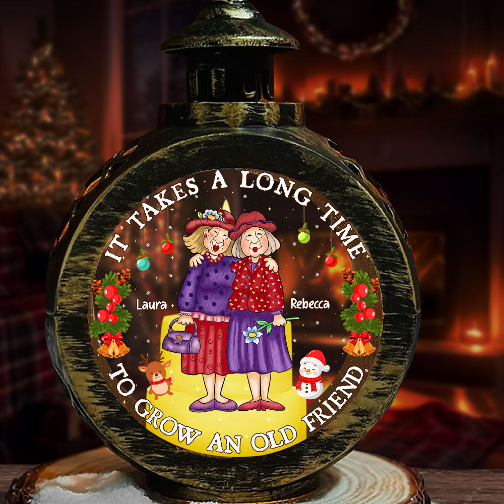 Old Friend - Personalized Candlelight Lantern Ornament