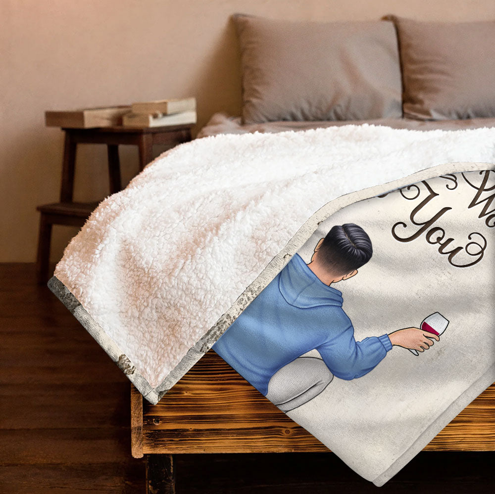 My Favourite Place In All The World Is Next To You Blanket - Couple Blanket - Valentine Gift