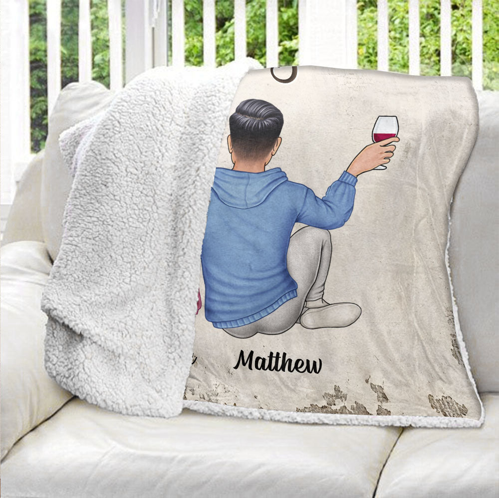 My Favourite Place In All The World Is Next To You Blanket - Couple Blanket - Valentine Gift