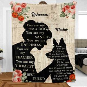You Are My Happiness - Personalized Memorial Blanket - Best Gift For Dog Lovers - Giftago