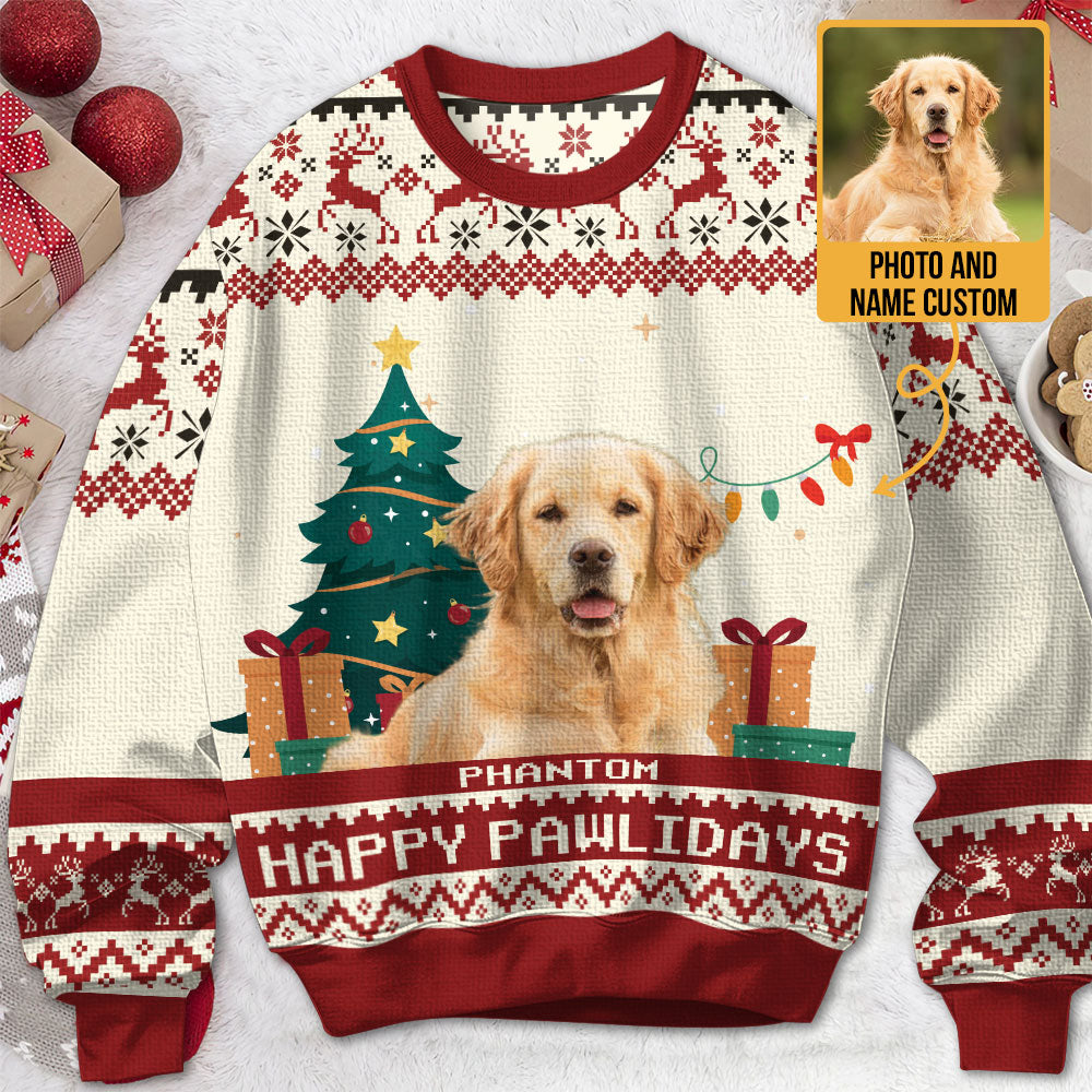 Happy Christmas - Personalzied Ugly Sweater
