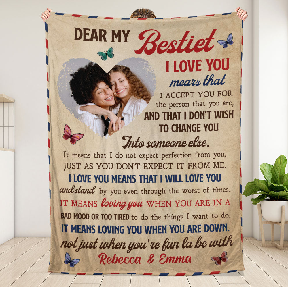 To My Bestie Blanket - Gift For Bestfriend, Besties