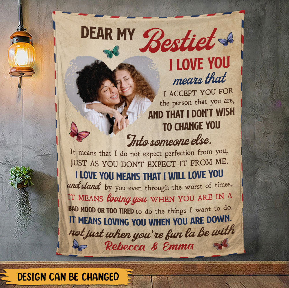 To My Bestie Blanket - Gift For Bestfriend, Besties