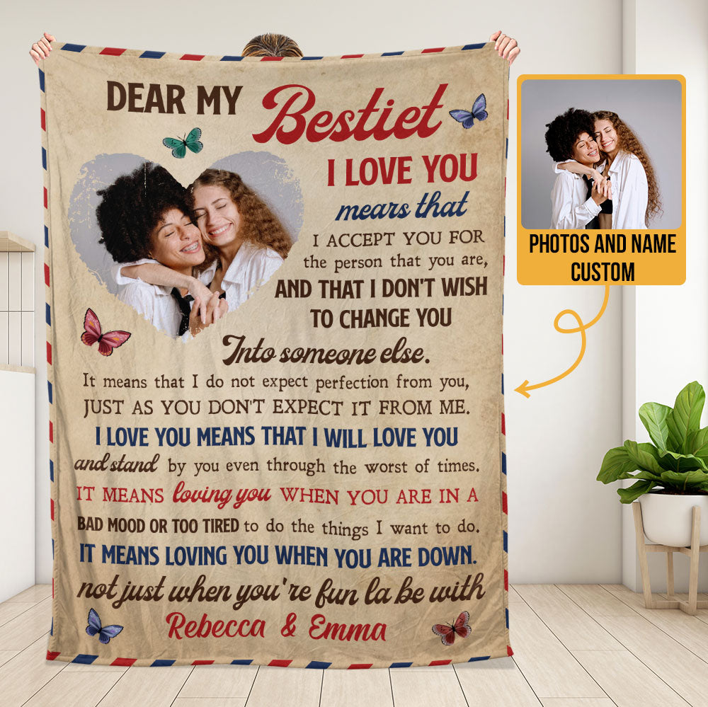 To My Bestie Blanket - Gift For Bestfriend, Besties