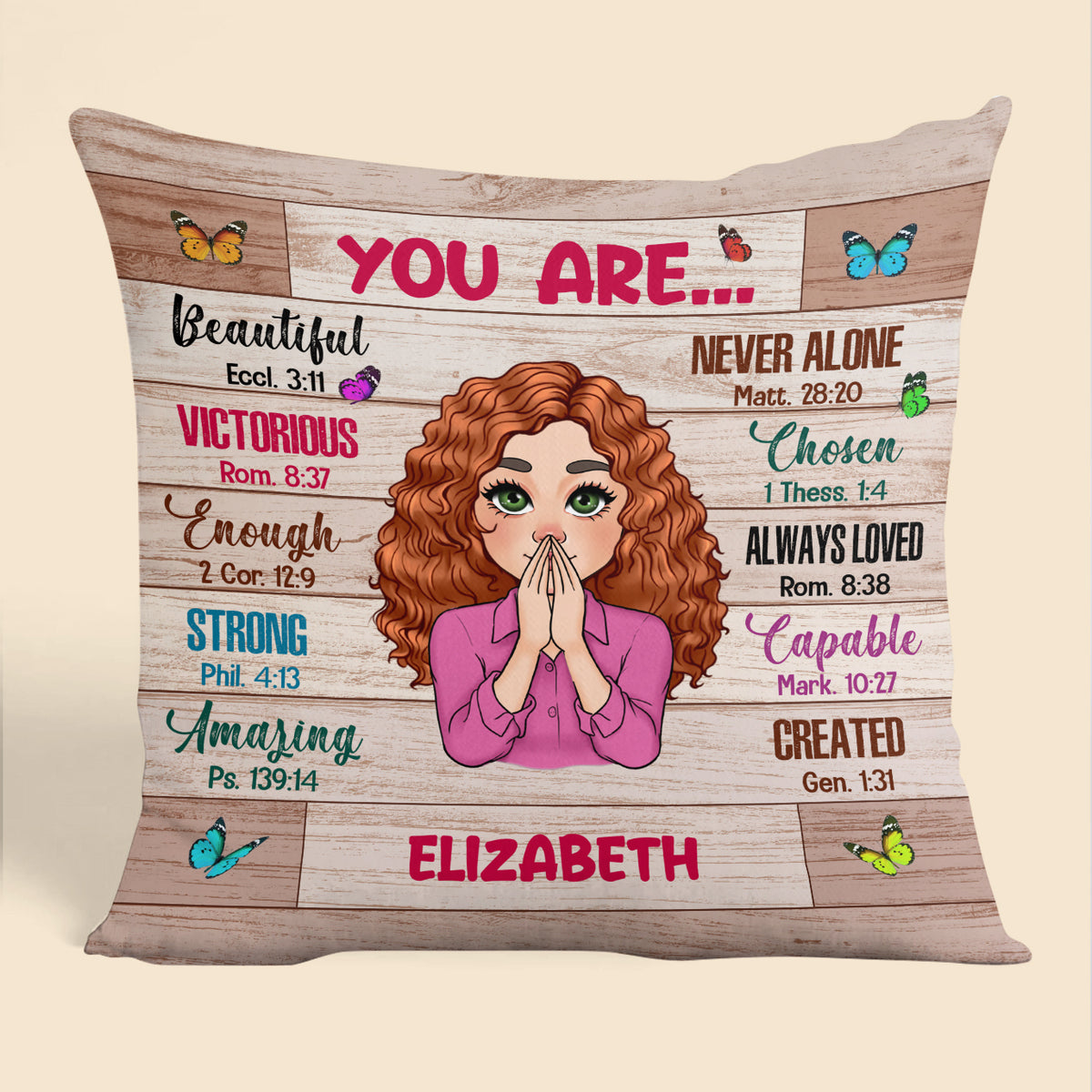 You Are Beautiful - Personalized Pillow - Best Gift For Mother, Daughter, Sister, Friend, Wife - Giftago