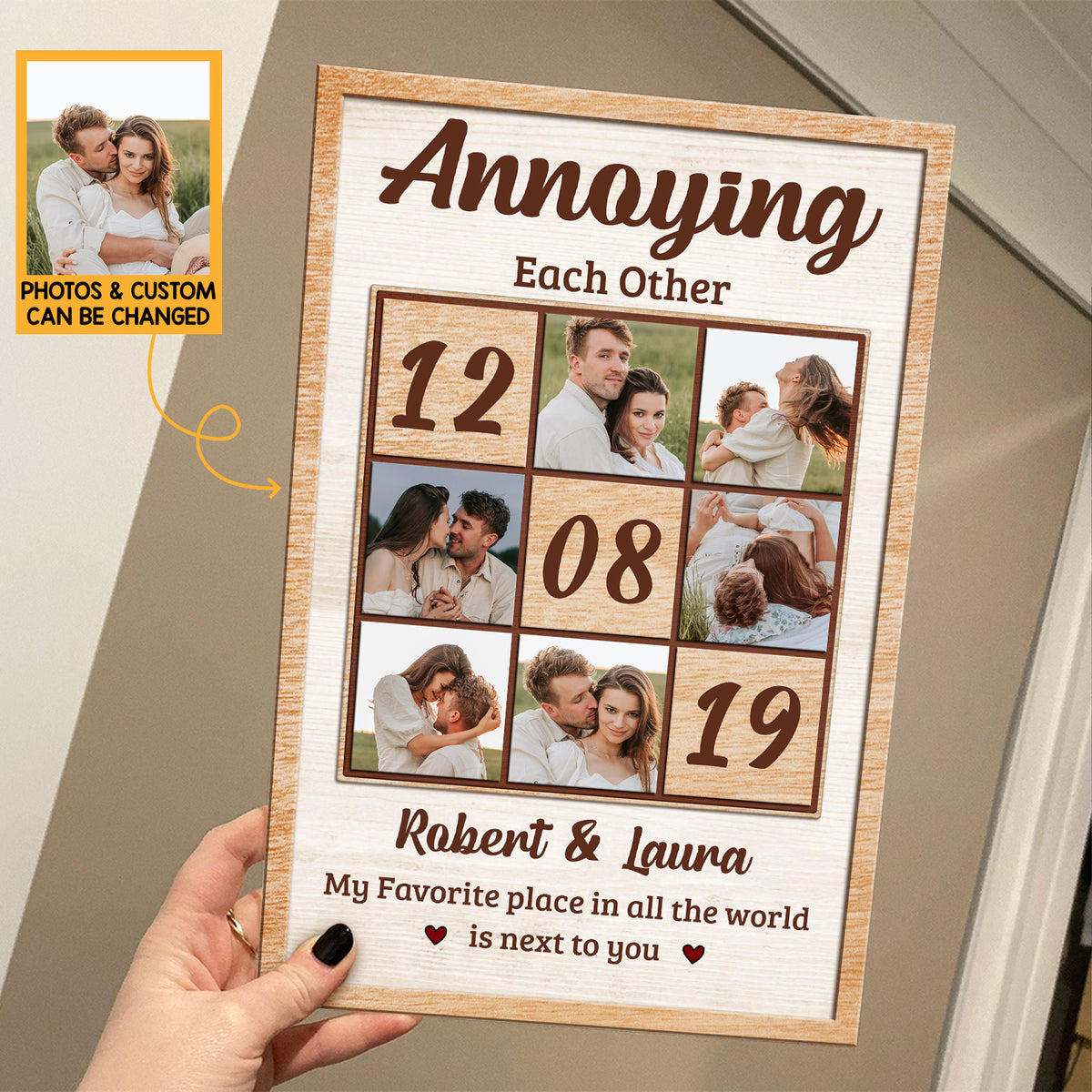Annoying Each Other Since - Personalized Acrylic Plaque - Best Gift For Valentine, For Couple - Giftago