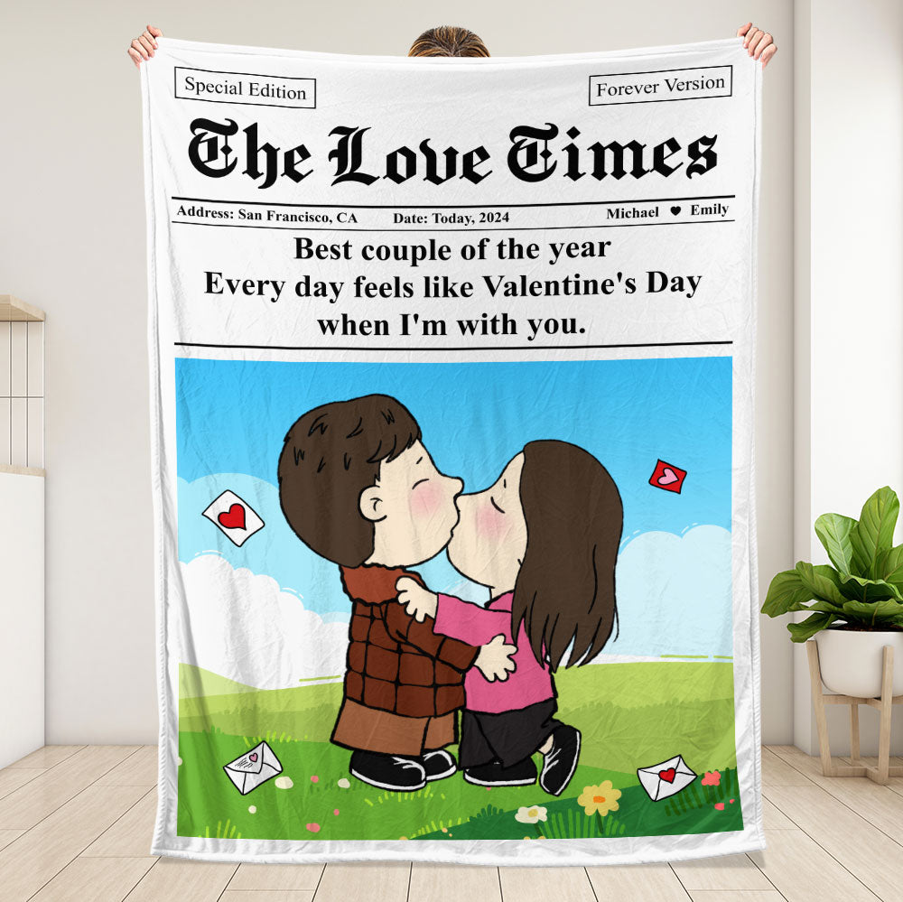 The Love Time Blanket - Personalized Blanket