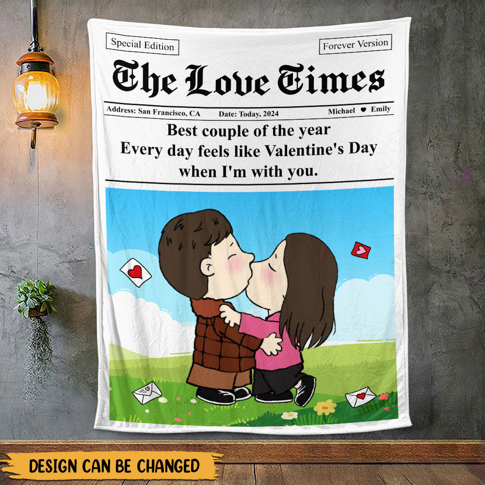 The Love Time Blanket - Personalized Blanket
