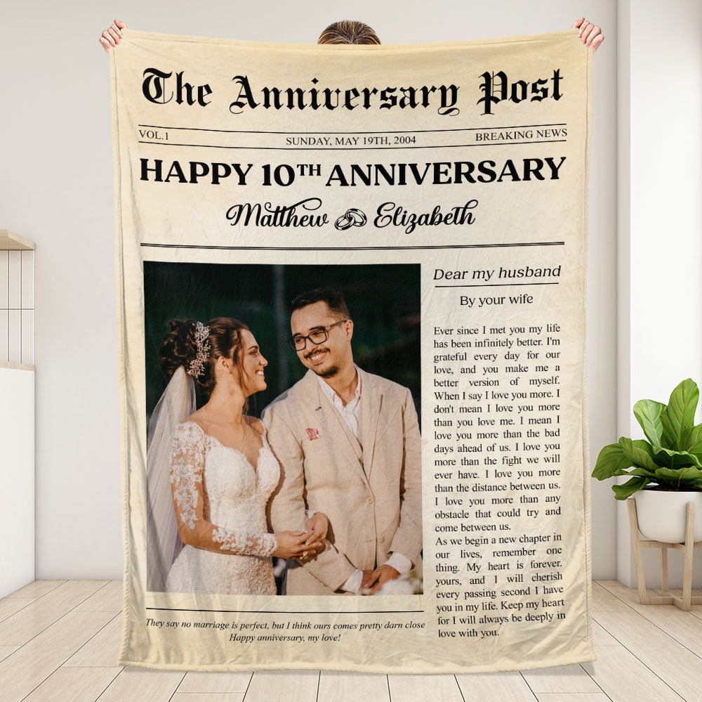 The Anniversary Blanket - Personalized Blanket
