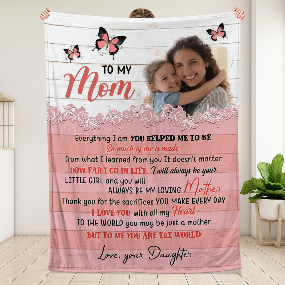 To My Mom, Gift For Mom Blanket - Personalized Blanket