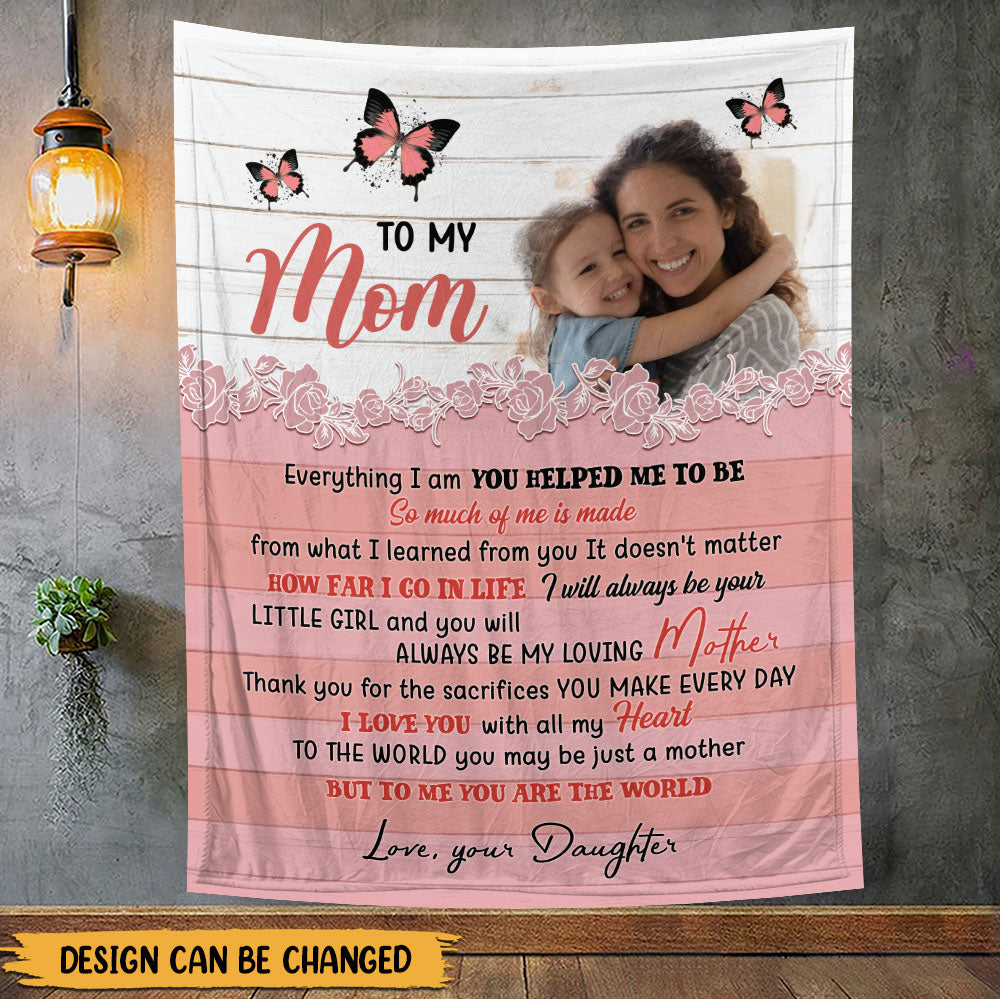 To My Mom, Gift For Mom Blanket - Personalized Blanket