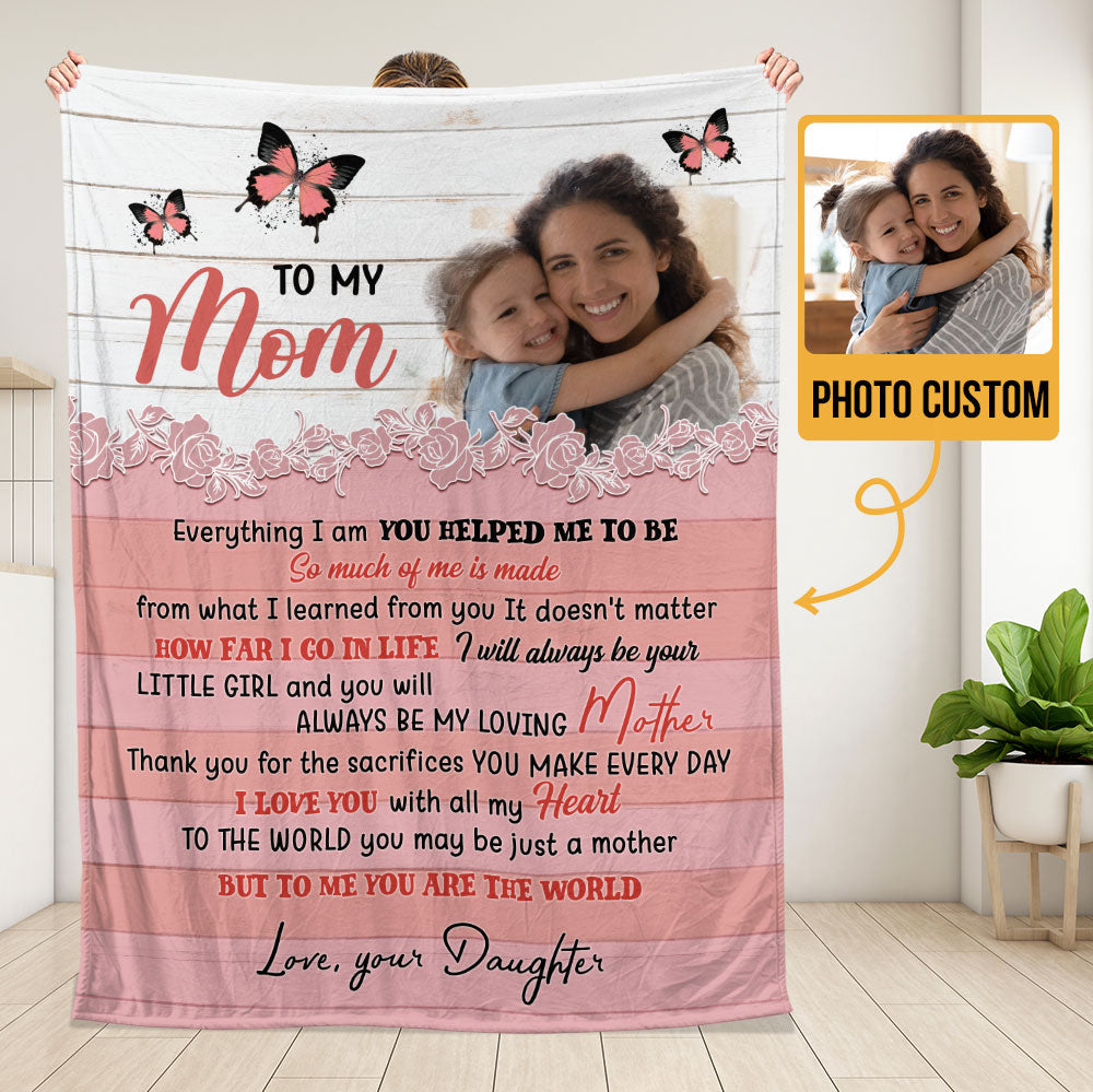 To My Mom, Gift For Mom Blanket - Personalized Blanket