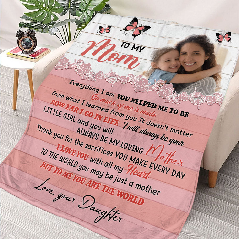 To My Mom, Gift For Mom Blanket - Personalized Blanket