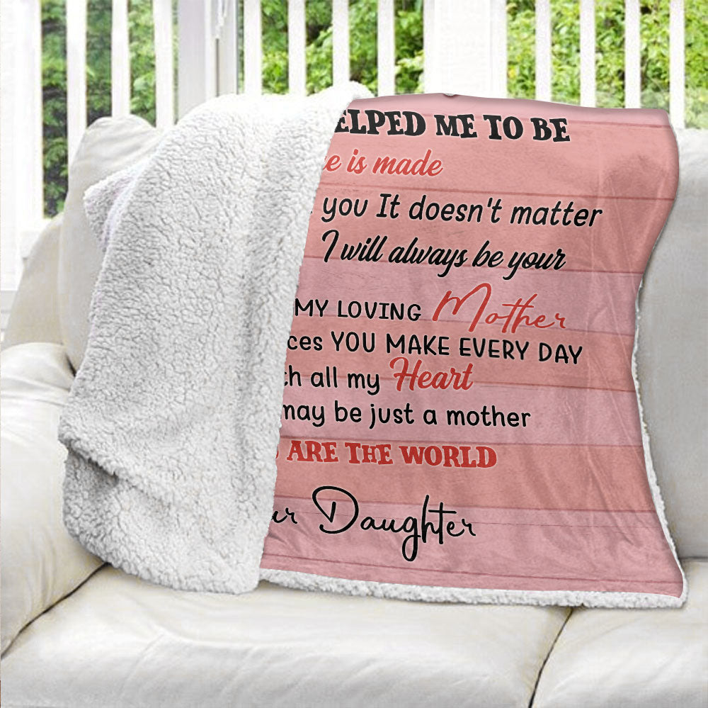To My Mom, Gift For Mom Blanket - Personalized Blanket