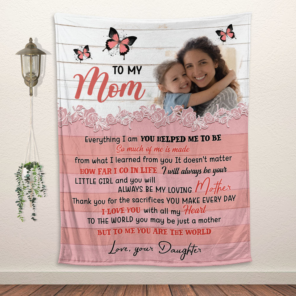 To My Mom, Gift For Mom Blanket - Personalized Blanket