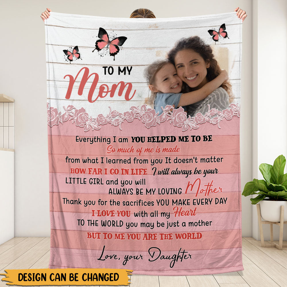 To My Mom, Gift For Mom Blanket - Personalized Blanket
