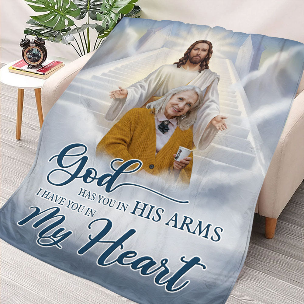 God Has You In His Arm Blanket - Personalized Blanket