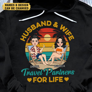 Travel Partners For Life - Personalized T-Shirt/ Hoodie - Best Gift For Couple - Giftago