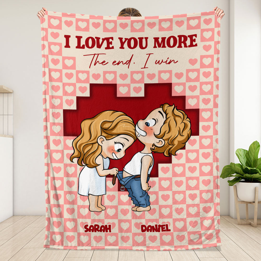 I Love You More Blanket - Personalized Blanket