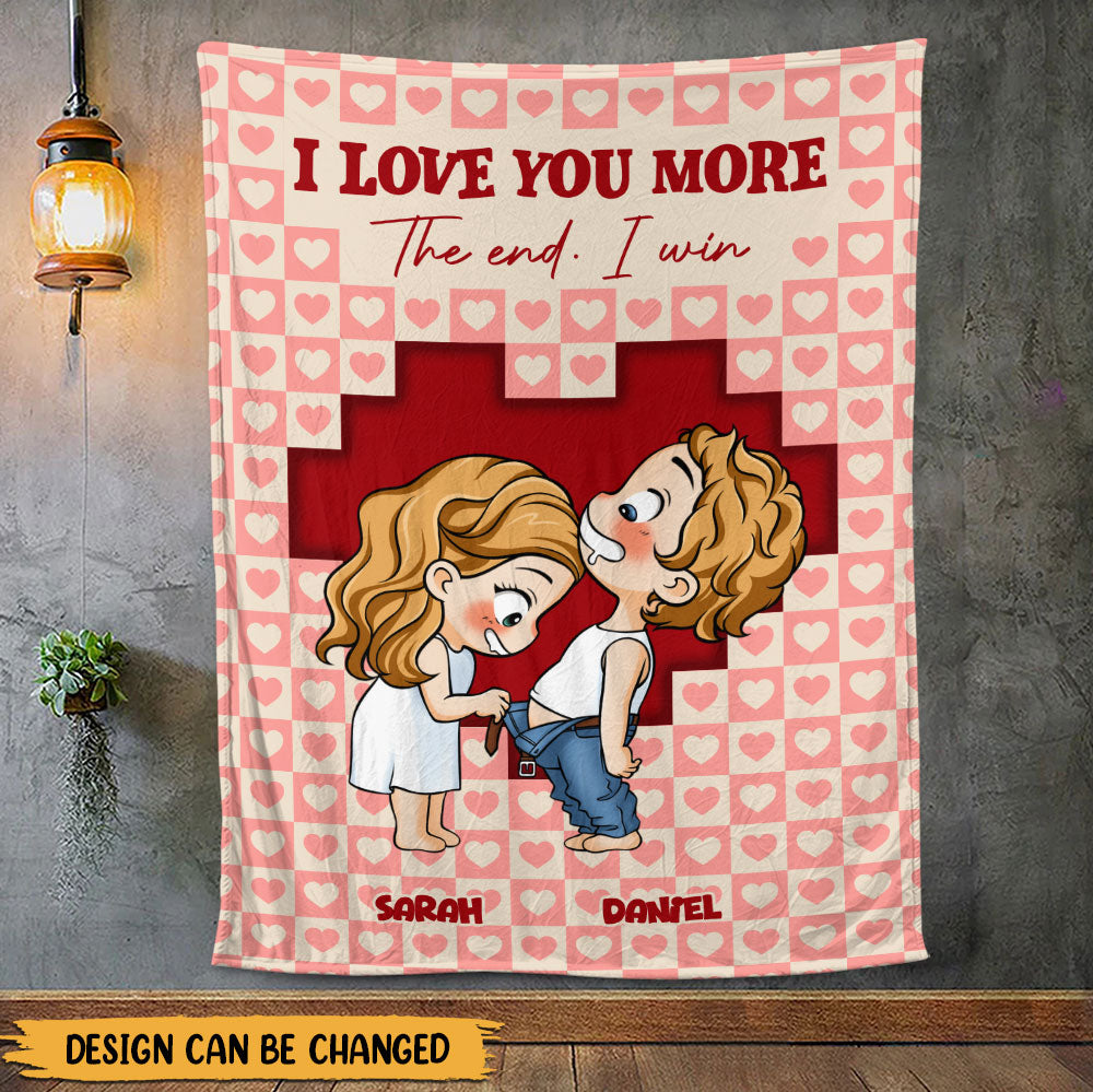 I Love You More Blanket - Personalized Blanket