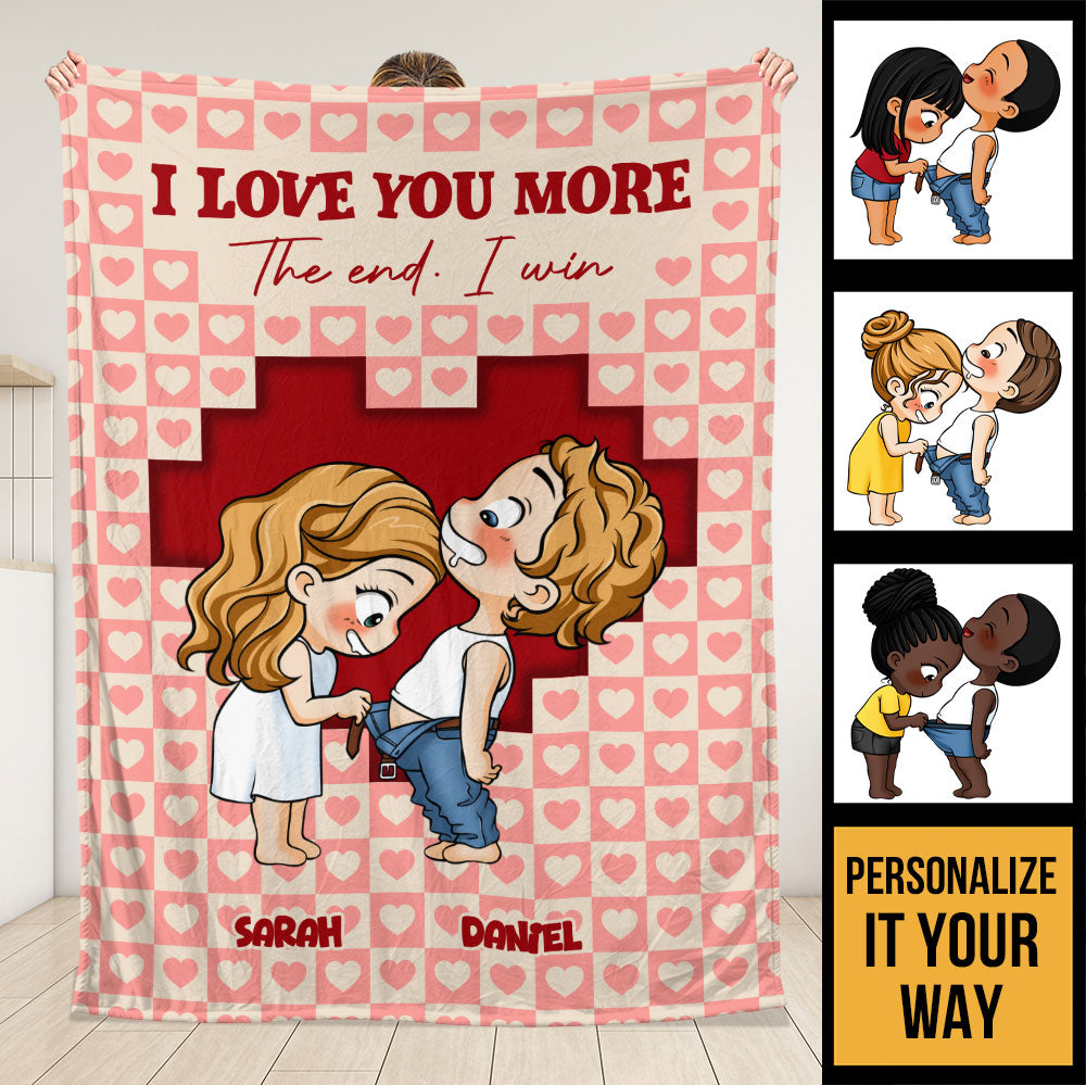 I Love You More Blanket - Personalized Blanket