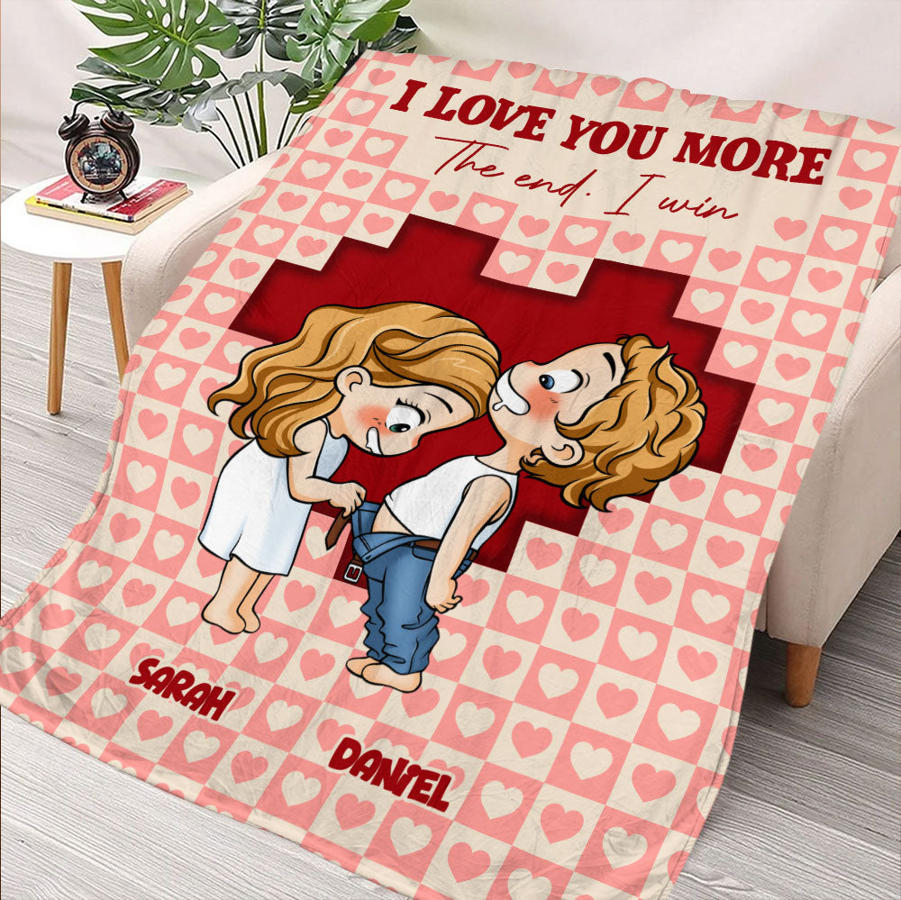 I Love You More Blanket - Personalized Blanket