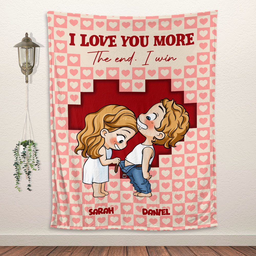 I Love You More Blanket - Personalized Blanket