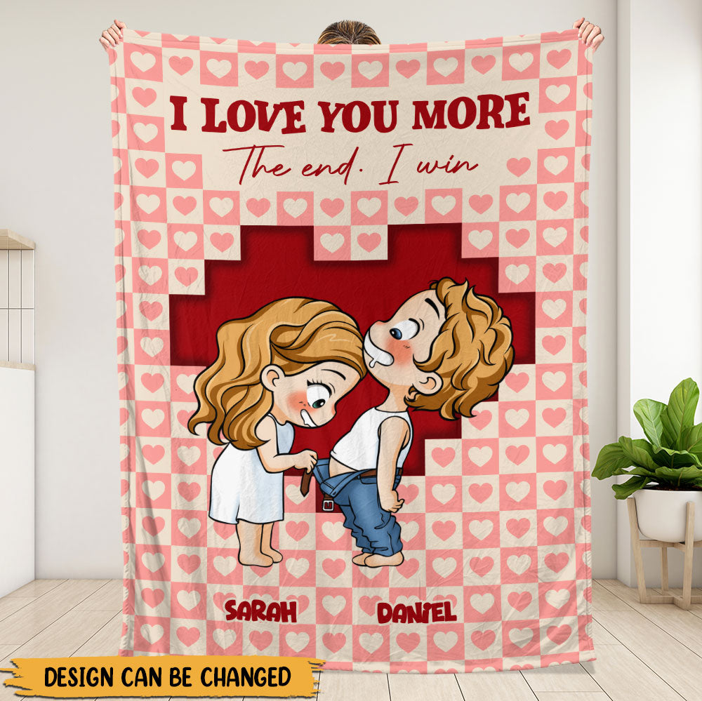 I Love You More Blanket - Personalized Blanket