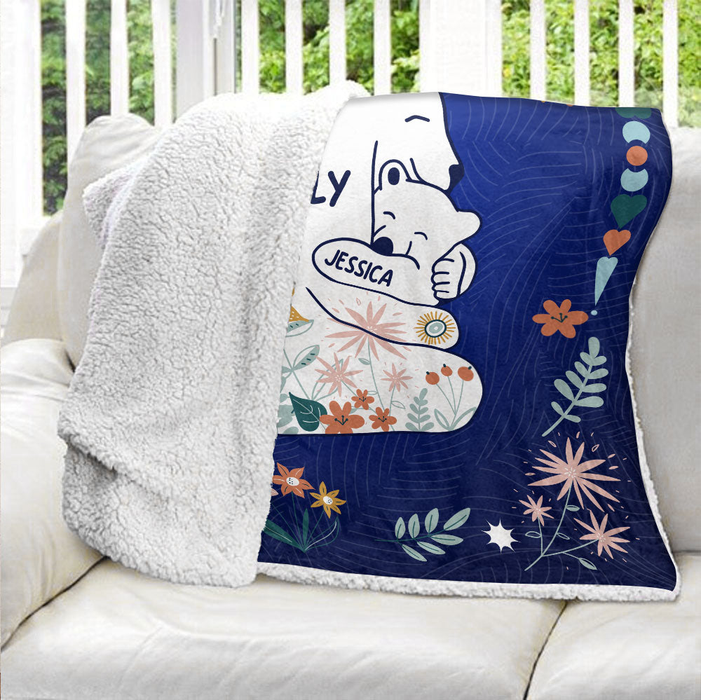 Mama Bear Always There For Her Cubs Blanket - Personalized Blanket