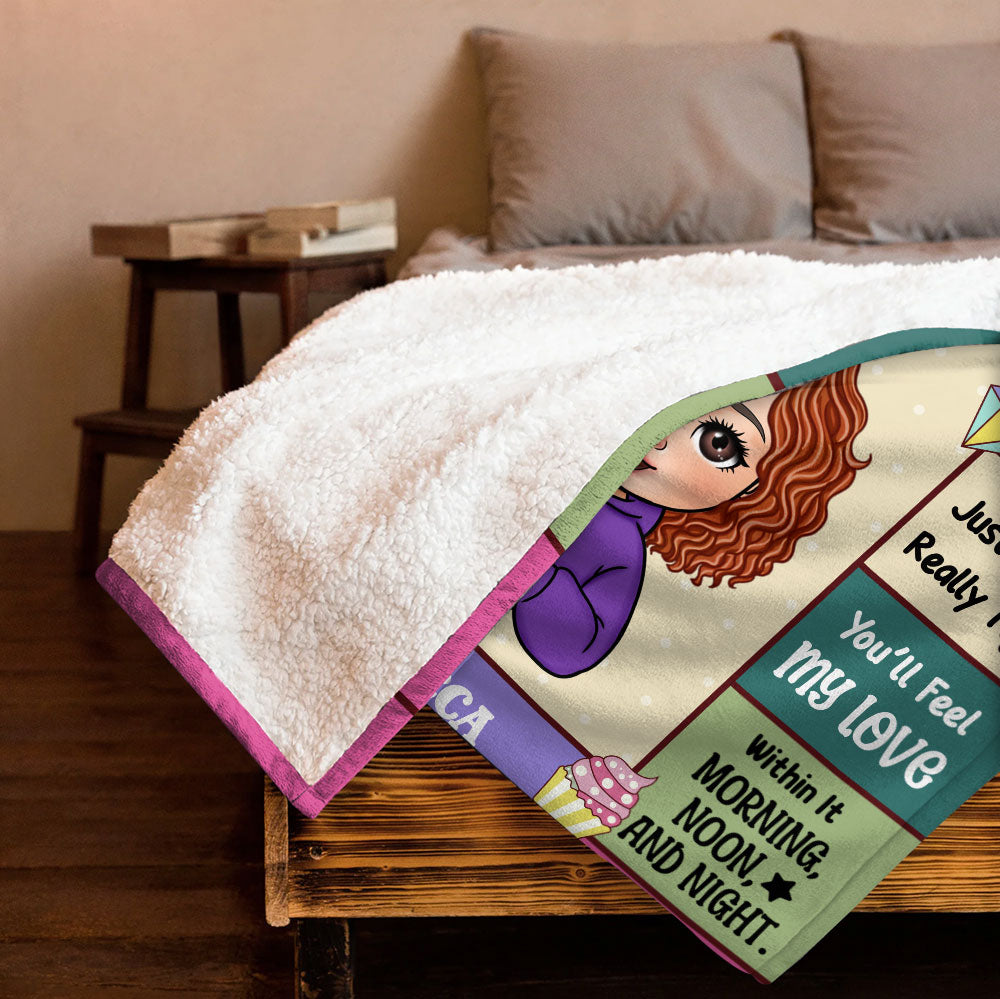 To My Granddaughter Blanket - Personalized Blanket
