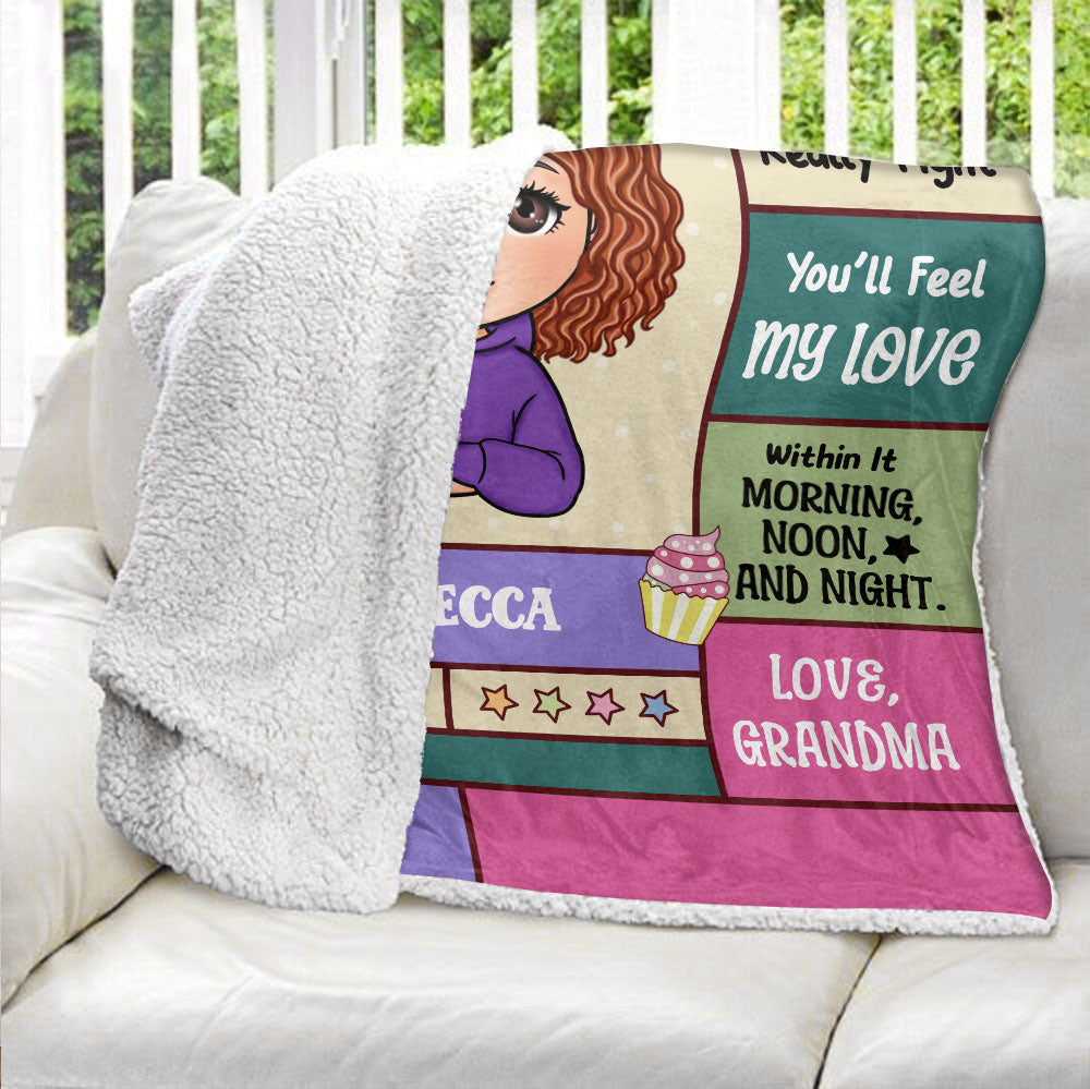 To My Granddaughter Blanket - Personalized Blanket