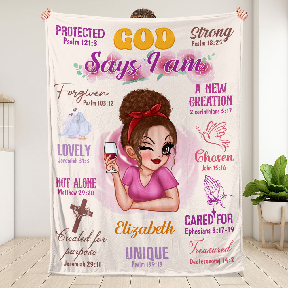 God Says Blanket - Personalized Blanket