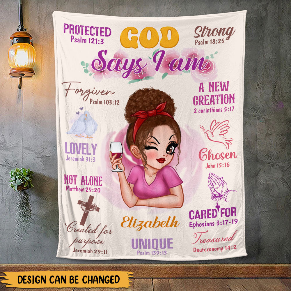 God Says Blanket - Personalized Blanket