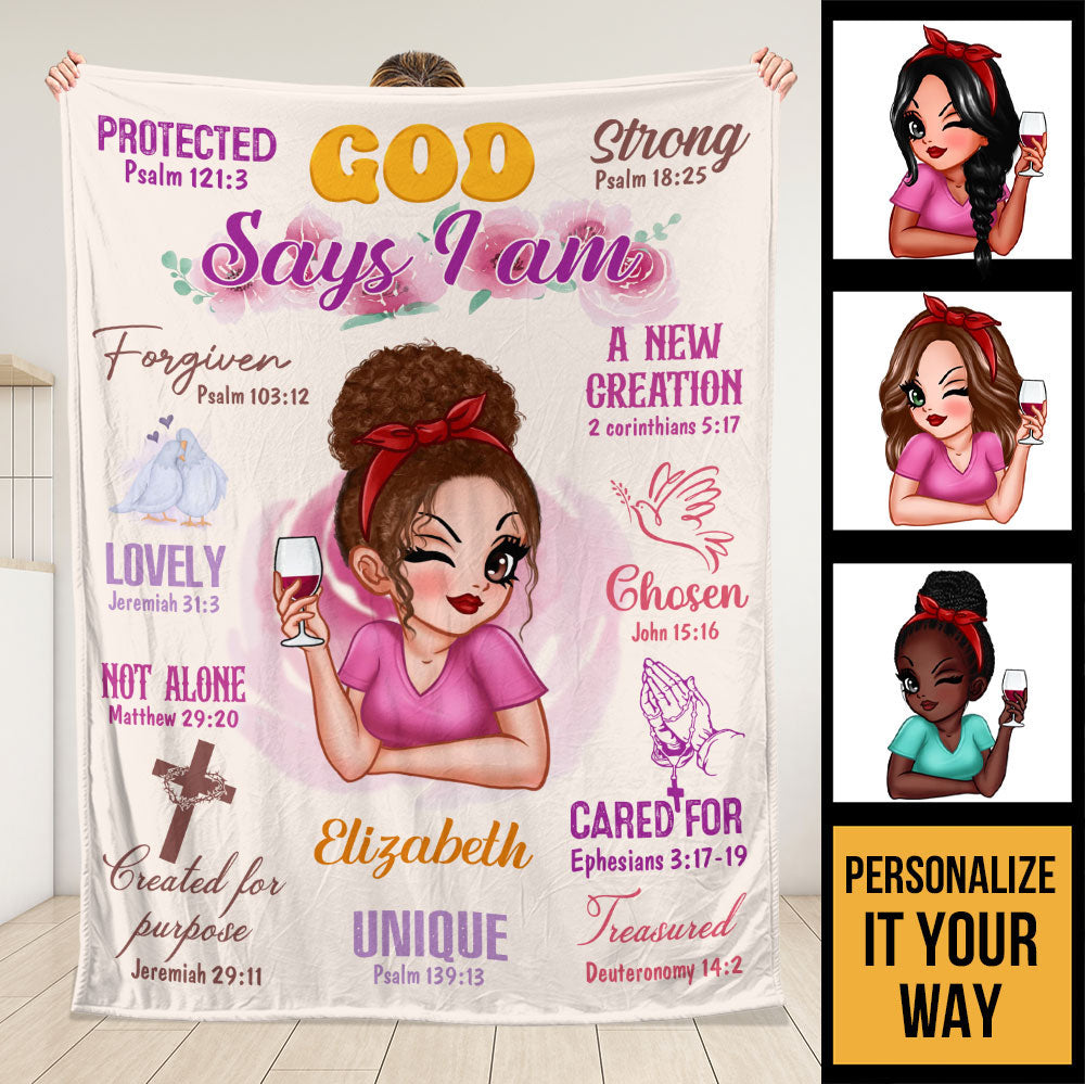 God Says Blanket - Personalized Blanket