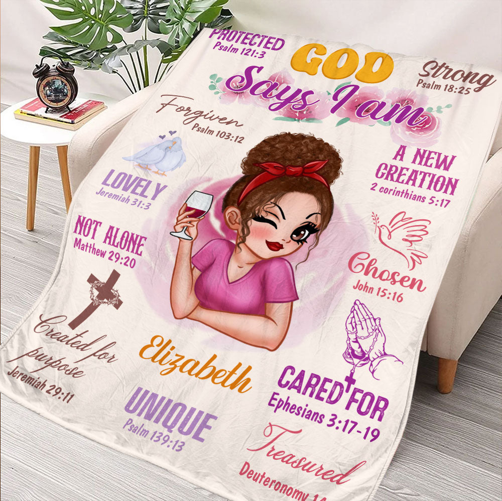 God Says Blanket - Personalized Blanket