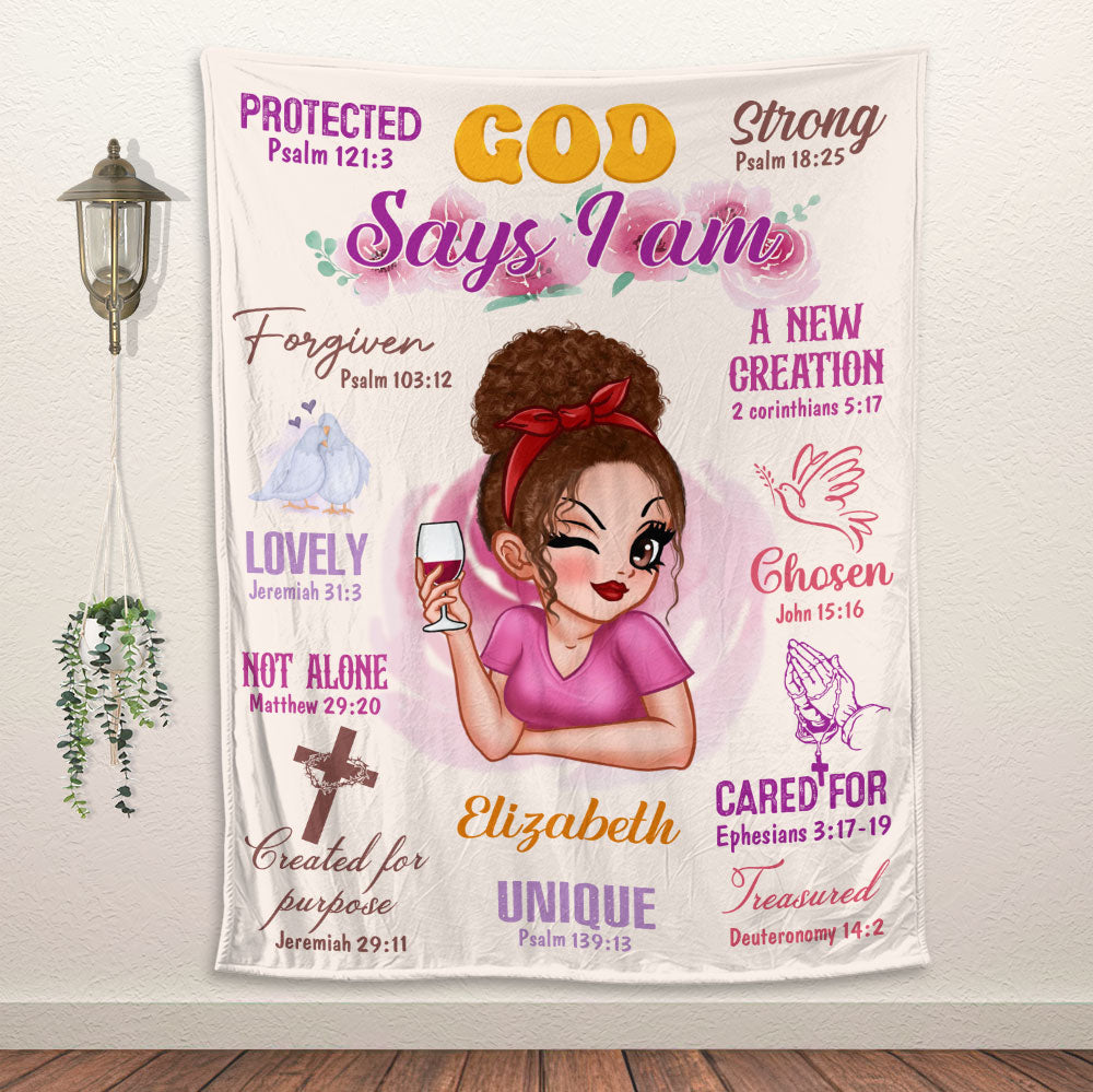 God Says Blanket - Personalized Blanket