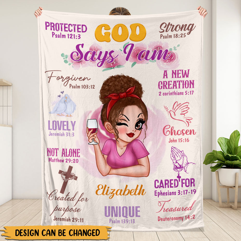 God Says Blanket - Personalized Blanket