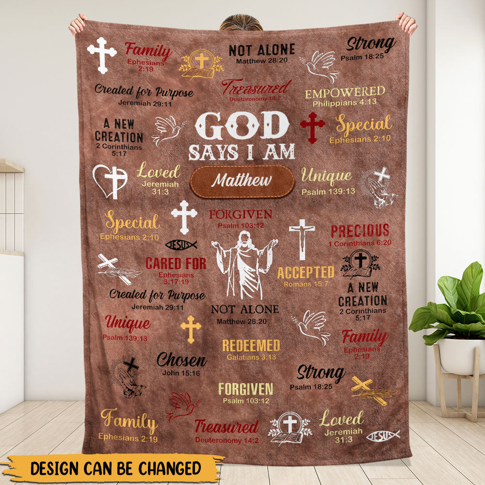 God Says Blanket - Personalized Blanket