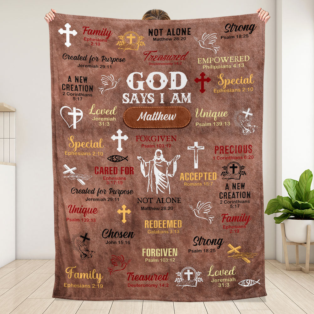 God Says Blanket - Personalized Blanket